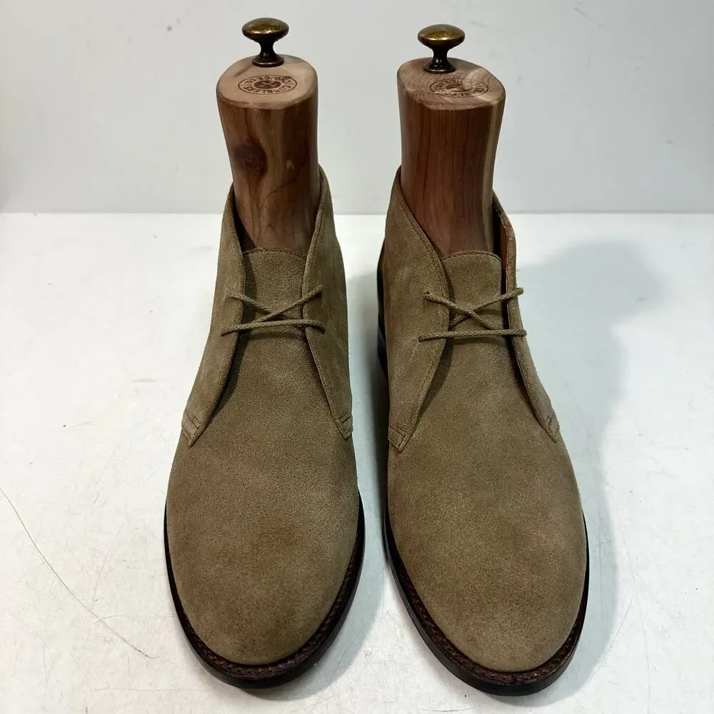NWOT J. Crew Tan Suede Bennett Chukka Boot Goodyear Welted Leather Sole 9 D